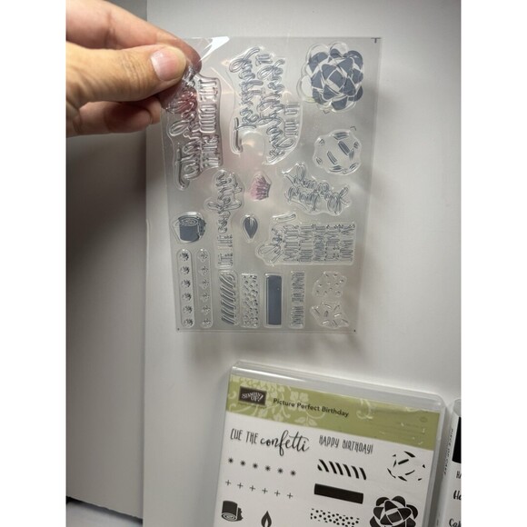 Stampin Up 2 Piece Bundle Birthday Theme Photopolymer Stamp Set New - Picture 8 of 9